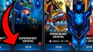 EPIC SUPERIOR BOT CRYSTAL OPENING! 3 STAR - 4 STAR BOT! - TRANSFORMERS : Forged To Fight