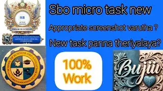 Sbo micro task work new How to do work