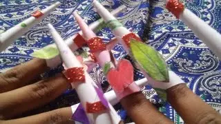 Paper nails# I love crafting.