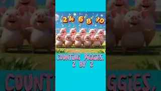 Counting Piggies 2 by 2 | Fun Farm Animal Counting Song for Kids🐷 #nurseryrhymes #preschoollearning