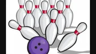 Bowling sound effect ball rolling and pins dropping