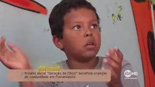 Projeto social Gera&ccedil;&atilde;o da Chico beneficia crian&ccedil;as de comunidade em Florian&oacute;polis