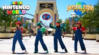 【誰もいないUSJ】マリオ(MARIO)になってガチ踊り♪ ★SUPER NINTENDO WORLD★