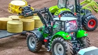 RC trucks & tractors in ACTION! Stuck! Trailer Unboxing!