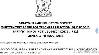 PGT HINDI PREVIOUS YEAR'S PAPER SOLVED FOR APS, KVS, DSSB, NVS, LT, LECTURER