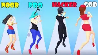 NOOB vs PRO vs HACKER vs GOD - Girls Attack! Join & Clash