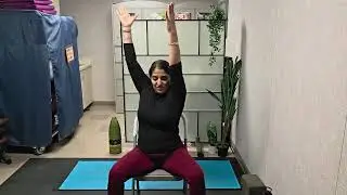 Mobility Series:  Yoga Stretch 45Min -  Seated and Standing Hip and Shoulder Openers with Chair 