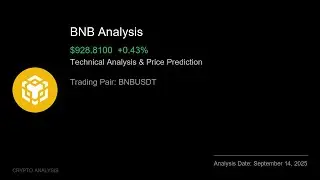 BNB (BNBUSDT) Technical Analysis - Price Prediction & Buy or Sell September 14, 2025