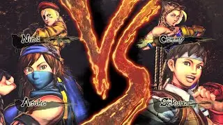 ASUKA & NINA VS SAKURA & CAMMY (STREET FIGHTER X TEKKEN)