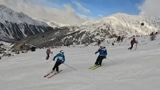 🇮🇹⛷️ Skigebiet Sulden, Südtirol - Rosim Bahn [4K]