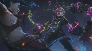 Vi and Caitlyn vs Jinx and Sevika Full Fight Scene Arcane S2 Episode 3
