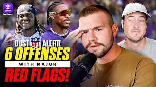 BUST alert! 6 offenses with major RED FLAGS we think could TANK your fantasy teams this year 🚩🚩🚩