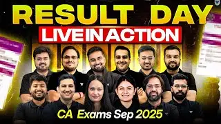 CA Exams Sep 2025 &ndash; Results Day LIVE in Action | Unacademy CA | ICAI