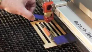 Laser Engrave   pen with bamboo barrel