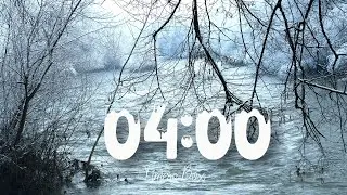 4 Minute Winter Timer with Relaxing Music and Water Sounds