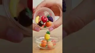 Magical Fruit Drop Explosion, Realistic Glass Fruit Burst with Juicy Splash