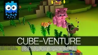 Cube-Venture Episode 13 : Cube World Alpha Let's Play! - HUGE PINK CAT!