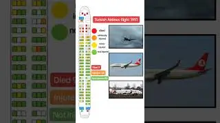 Turkish Airlines flight 1951 passenger fatality and injury layout #turkishairlines #planecrash