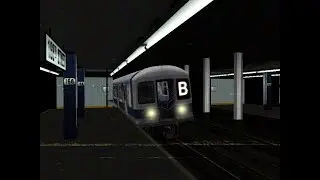 R42 (B) Train Short Ride Via 8th Avenue Local (OpenBVE 1970s)