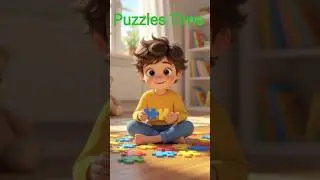 Kids Learning Fun, #kidspuzzles #shorts  ।Curious Kid Solving Puzzle | Creative Thinking for Kids