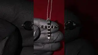 Black Diamond Cross Pendant Set | Item #70899