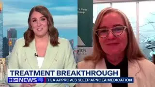 9 News with Dr Moira Junge on the TGA's approval of Mounjaro for the Treatment of OSA