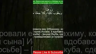 Коран Сура Аль-Анбия | 21:72 | Чтение Корана с русским переводом |  #qurantranslation