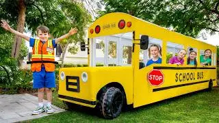 Приключение на школьном автобусе - Дети учат правила безопасности 🚌🛡️✨
