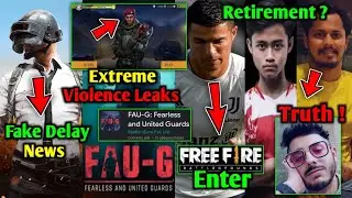 PubG India Fake Delay News | FAUG Claims as Extreme Violence Game | Cristiano Ronaldo Enter Freefire