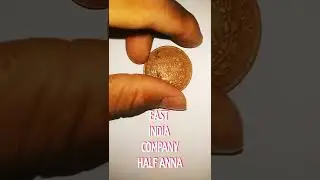 EAST INDIA COMPANY HALF ANNA #1835 #EXTREMERARE #numastics