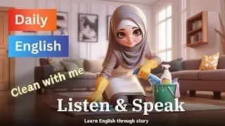 Cleaning home | Improve your English | A1 level | English story | Let's go cleaning together
