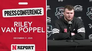 FULL VIDEO: Nebraska FB DL Riley Van Poppel Las Vegas Bowl Postgame | Dec. 31, 2025