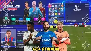 eFootball PES 2026 PPSSPP DOWNLOAD ORIGINAL ISO PES 26 PSP Full Update New Transfer & Kits 26 HD