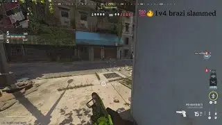 Call of Dut 1v4 braziii getting slammed accused me of cheats lol