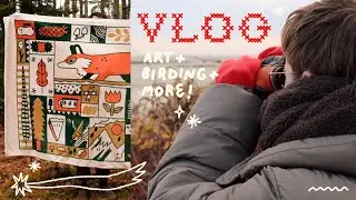 Cozy Late Autumn Vlog 𓅪 ✪ ✧.*  birding, product photos, cat petting