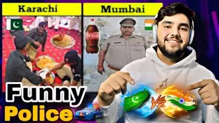 Pak vs ind | 😅funny police comparison | Sheri babu  reactions 