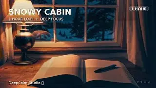Snowy Cabin ❄️ 1 Hour Lo-Fi for Deep Focus