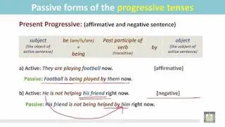 Grammar ( 2 ) - CH10 -L5 : Passive forms of the Progressive Tenses (1)