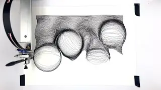 Drawing Machine 21 | Line art with Pen Plotter Machine #creative #lineart