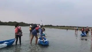 Kayaking  qatar purple Island 🏝️ 3vm qatar telugu