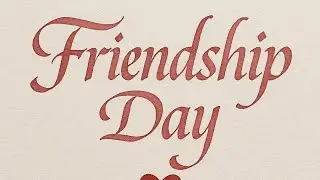 Happy Friendship Day. Live Name Writing