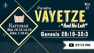 SHABBAT SERVICE | PARASHA VAYETZE - AND HE LEFT  | PAS.CHINTIYA JOHN RUBAN1 | 28 NOV 2025