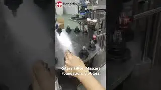 Automatic Rotary Filling Machine for Mascara Liquid Foundation Lip Gloss Pressure Filling System