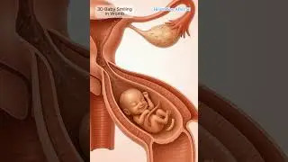 3D Baby Smiling in Womb #anatomyshorts #anatomy#motivational #shorts #