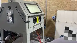 Werkstattupdate 🔧 Aufbau & erster Test der XXL Sandstrahlkabine! 🚀