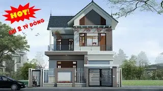 Thăm quan mẫu nhà đẹp 2 tầng 4 phòng ngủ 120m2 chi phí  2 tỷ