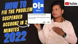 Olx Pe Account Kyu Suspend Ho Raha Hai || Es Problem Ko Thik Kre  Bus 2 Minute Ma
