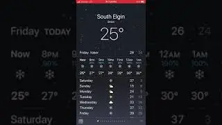 iPhone Weather App Snow Animation (iOS 13.3)