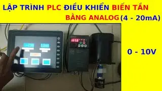 Hướng dẫn lập trình PLC MITSUBISHI điều khiển BIẾN TẦN bằng Analog (Có code)