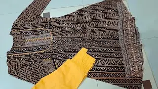 U yoke pleated kurti cutting and stitching // কামিজের কাপড় দিয়ে U yoke  কুর্তি ডিজাইন//summer dress